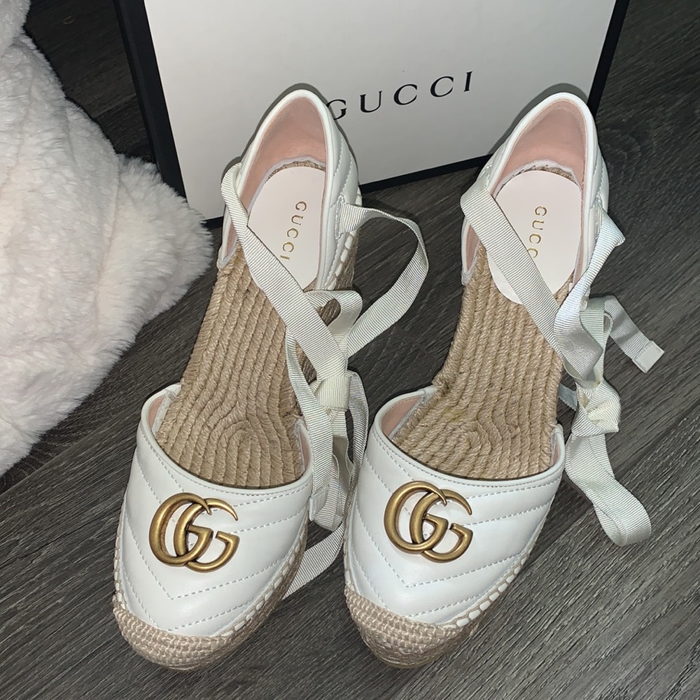 Gucci Nappa Charlotte wedges 🤍